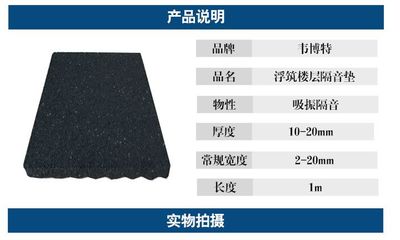 CDM600浮筑樓板隔音減振墊 韋博特引領(lǐng)建筑聲學(xué)舒適新時代